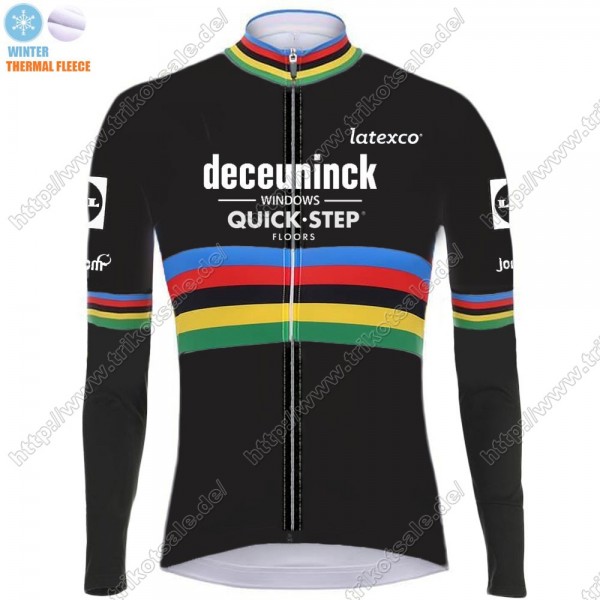 Winter Thermal Fleece Deceuninck quick step 2021 UCI World Champion Fahrradbekleidung Radtrikot Langarm OAPAW Winter Thermal Fleece Deceuninck quick step 2021 UCI World Champion Fahrradbekleidung Radtrikot Langarm OAPAW