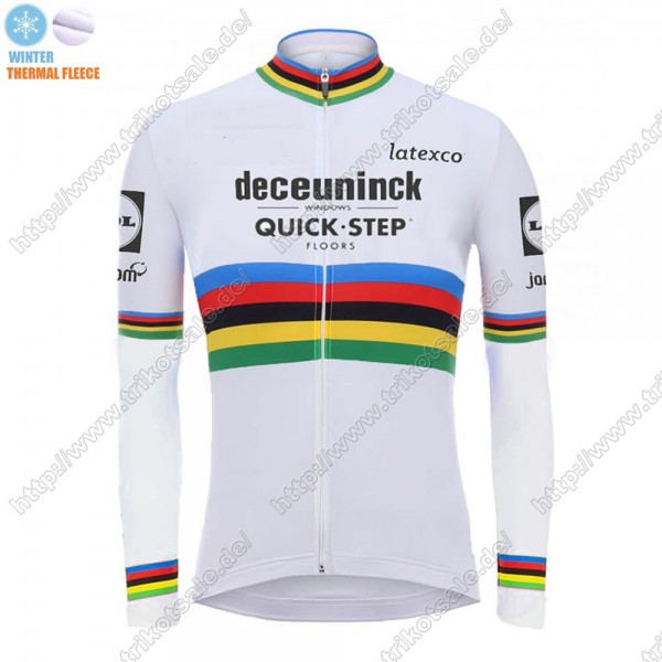 Winter Thermal Fleece Deceuninck quick step 2021 UCI World Champion Fahrradbekleidung Radtrikot Langarm VKLZE Winter Thermal Fleece Deceuninck quick step 2021 UCI World Champion Fahrradbekleidung Radtrikot Langarm VKLZE