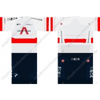 Team INEOS Grenadier 2021 UCI World Champion Fahrradbekleidung Satz Fahrradtrikot Kurzarm Trikot Und Kurz Radhose GAVNB