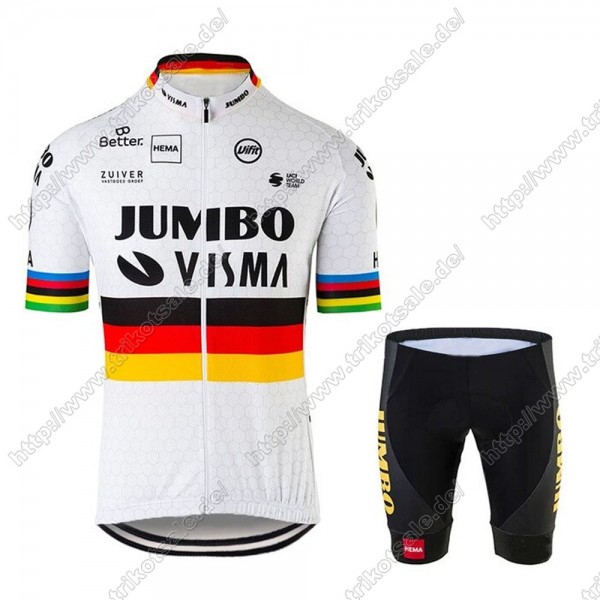 Jumbo Visma 2021 Germany Fahrradbekleidung Satz Fahrradtrikot Kurzarm Trikot Und Kurz Radhose BBJRS Jumbo Visma 2021 Germany Fahrradbekleidung Satz Fahrradtrikot Kurzarm Trikot Und Kurz Radhose BBJRS