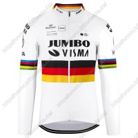 Jumbo Visma 2021 Germany Fahrradbekleidung Radtrikot Langarm YDDQK