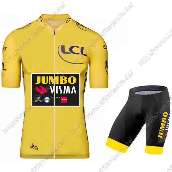 Jumbo Visma 2021 Tour De France Fahrradbekleidung Radteamtrikot Kurzarm+Kurz Radhose Kaufen EAMKK Jumbo Visma 2021 Tour De France Fahrradbekleidung Radteamtrikot Kurzarm+Kurz Radhose Kaufen EAMKK