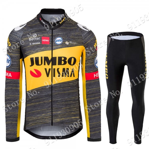 Jumbo Visma Tour De France 2021Fahrradbekleidung Radtrikot Langarm+Lange Trägerhosen 322 iS1fh Jumbo Visma Tour De France 2021Fahrradbekleidung Radtrikot Langarm+Lange Trägerhosen 322 iS1fh