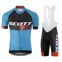 2015 Scott RC Pro Schwarz-blau Fahrradbekleidung Radteamtrikot Kurzarm+Kurz Radhose Kaufen EL4N0