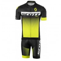 2016-2017 Scott RC Fahrradbekleidung Radteamtrikot Kurzarm+Kurz Radhose Kaufen gelb VIH11