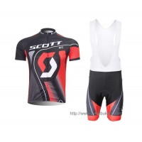Scott RC Pro Fahrradbekleidung Radteamtrikot Kurzarm+Kurz Radhose Kaufen Rot Schwarz 8OP71