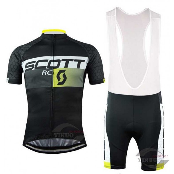 2015 Scott RC Fahrradbekleidung Radteamtrikot Kurzarm+Kurz Radhose Kaufen RIBI5