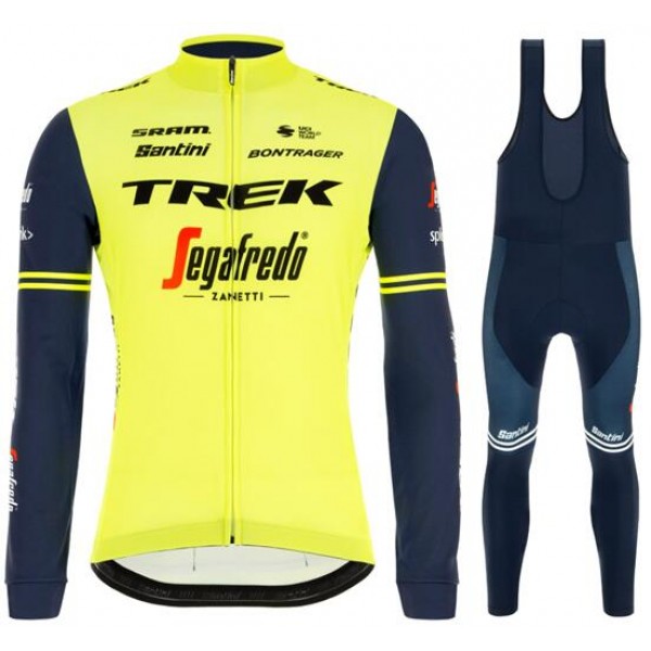 TREK-SEGAFREDO 2020 training edition Fahrradbekleidung Set Radtrikot langarm+Trägerhose lang TREK-SEGAFREDO 2020 training edition Fahrradbekleidung Set Radtrikot langarm+Trägerhose lang