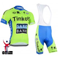 2015 Saxo Bank Tinkoff Fahrradbekleidung Radteamtrikot Kurzarm+Kurz Radhose Kaufen Fluorescence NGK8P