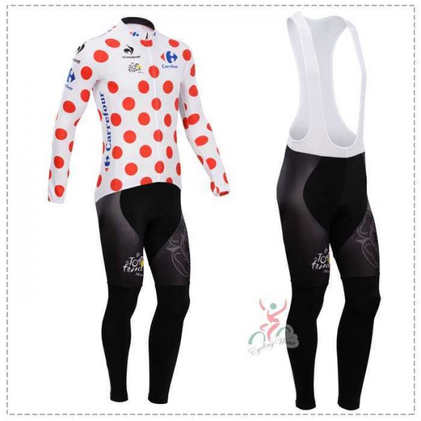 Tour de France le coq sportif 2014 Fahrradbekleidung Radtrikot Langarmen polka-dot+Lange Trägerhosen Online Z2TGJ Tour de France le coq sportif 2014 Fahrradbekleidung Radtrikot Langarmen polka-dot+Lange Trägerhosen Online Z2TGJ