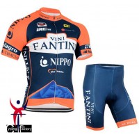 2015 Vini Fantini NIPPO Fahrradbekleidung Radtrikot Satz Kurzarm+Kurz Radhose CFSAE