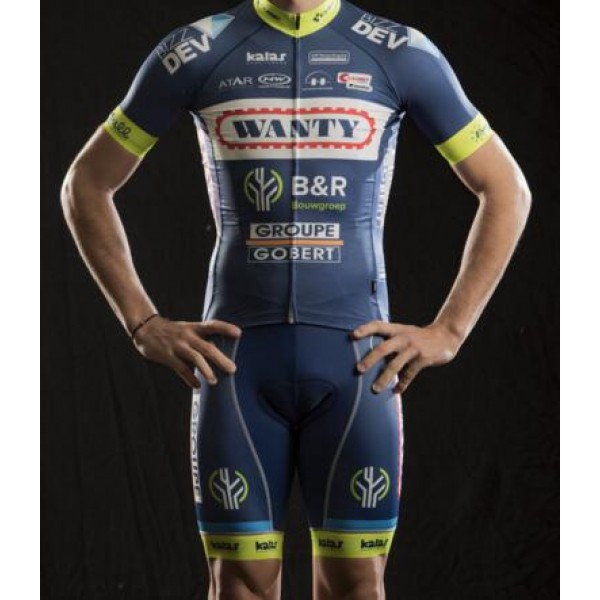 2017 Wanty Fahrradbekleidung Radteamtrikot Kurzarm+Kurz Radhose Kaufen PD1KO