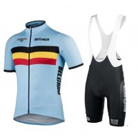BELGIEN 2020 Fahrradbekleidung Set Radtrikot kurzarm+Trägerhose-BioRacer Radsport-National-Team