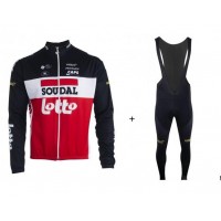 LOTTO SOUDAL 2020 Fahrradbekleidung Radtrikot langarm+Trägerhose lang