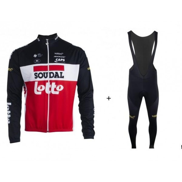 LOTTO SOUDAL 2020 Fahrradbekleidung Radtrikot langarm+Trägerhose lang LOTTO SOUDAL 2020 Fahrradbekleidung Radtrikot langarm+Trägerhose lang