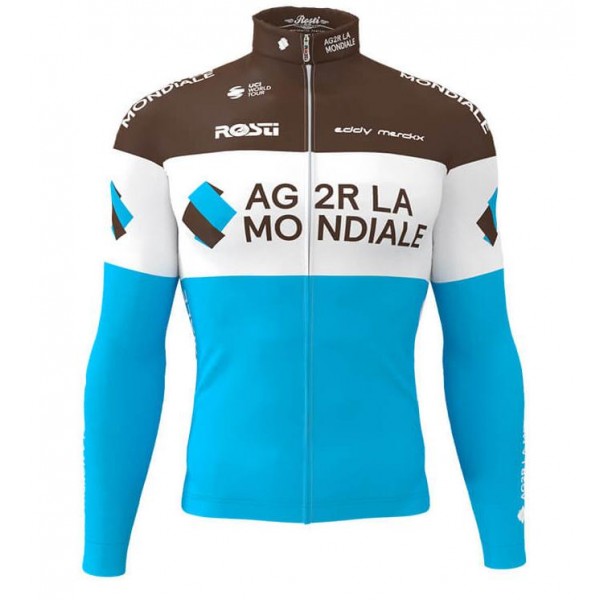 AG2R LA MONDIALE 2019 Fahrradbekleidung Radtrikot Langarm DLZZQ