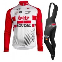 Lotto Soudal 2019 Fahrradbekleidung Set Langarmtrikot+Lange Trägerhose 862MT