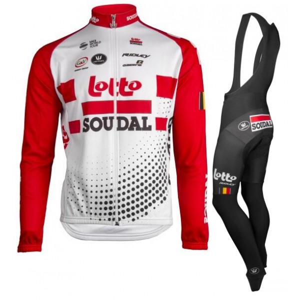 Lotto Soudal 2019 Fahrradbekleidung Set Langarmtrikot+Lange Trägerhose 862MT Lotto Soudal 2019 Fahrradbekleidung Set Langarmtrikot+Lange Trägerhose 862MT