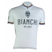 2016 BIANCHI-MILANO PRIDE WORLD CHAMP Fahrradbekleidung Radtrikot weiß 8NP0Q