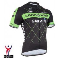 2015 Cannondale Garmin Fahrradtrikot Radsport Schwarz CZNIN