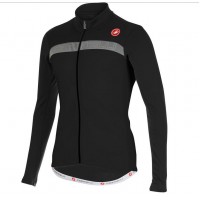 2016 Castelli Criterium Fahrradbekleidung Radtrikot Langarmen Schwarz 4WGHG