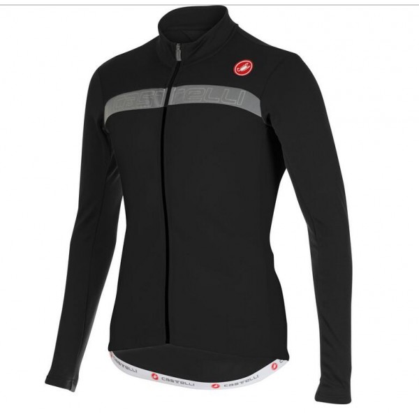 2016 Castelli Criterium Fahrradbekleidung Radtrikot Langarmen Schwarz 4WGHG