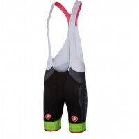 2016 Castelli Free Aero Race Kurz Trägerhose Schwarz grün 3UMSO