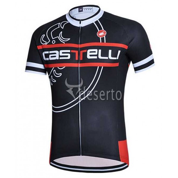 2015 Castelli Fahrradtrikot Radsport Schwarz 5UPAU