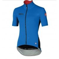 2016 Castelli Perfetto Fahrradbekleidung Radtrikot blau 8JUW8