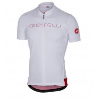 2017 Castelli Radtrikot Kurzarm Sprot weiß mouw 728GQ