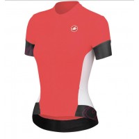 2016 Castelli vrouwen Fortuna Fahrradbekleidung Radtrikot Rot 83DWJ