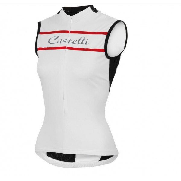 2016 Castelli vrouwen Promessa Wielershirts mouwloos weiß 3X4L5 2016 Castelli vrouwen Promessa Wielershirts mouwloos weiß 3X4L5