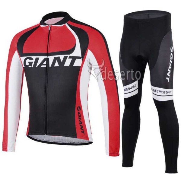 2014 Giant Fahrradbekleidung Set Langarmtrikot+Lange Radhose Rot BZGPE 2014 Giant Fahrradbekleidung Set Langarmtrikot+Lange Radhose Rot BZGPE