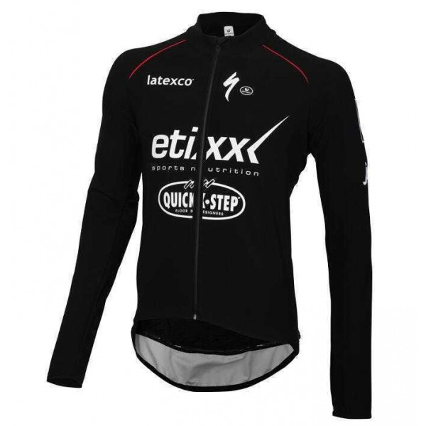 2016 Etixx-Quick Step Fahrradbekleidung Radtrikot Langarm vliezen Schwarz weiß H8XMZ 2016 Etixx-Quick Step Fahrradbekleidung Radtrikot Langarm vliezen Schwarz weiß H8XMZ