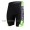 Teams Giordana Kurz Radhose Schwarz grün EM22L