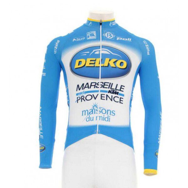 2016 KTM-Delko Marseille Provence Fahrradbekleidung Radtrikot Langarm blau 7PCPH 2016 KTM-Delko Marseille Provence Fahrradbekleidung Radtrikot Langarm blau 7PCPH