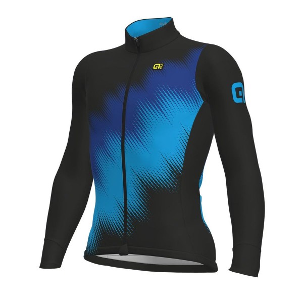 Ale Solid Pulse-blau Fahrradbekleidung Radtrikot Langarm FSOEI Ale Solid Pulse-blau Fahrradbekleidung Radtrikot Langarm FSOEI