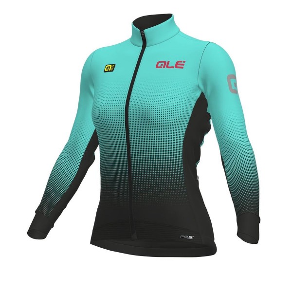 Damen Ale PRS Dots DWR-turquoise Fahrradbekleidung Radtrikot Langarm I2RLO Damen Ale PRS Dots DWR-turquoise Fahrradbekleidung Radtrikot Langarm I2RLO