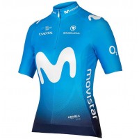 MOVISTAR TEAM 2018 Dame Fahrradbekleidung Radtrikot BACKV