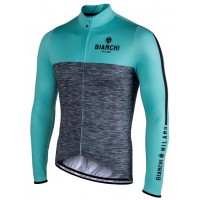 BIANCHI MILANO Chienes celeste Fahrradbekleidung Radtrikot Langarm AVYJW