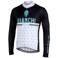 BIANCHI MILANO Nalles weiß Fahrradbekleidung Radtrikot Langarm 3HGWX