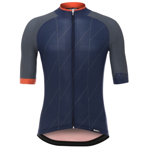 Santini Ace blau Fahrradbekleidung Radtrikot 1ZFKO Santini Ace blau Fahrradbekleidung Radtrikot 1ZFKO