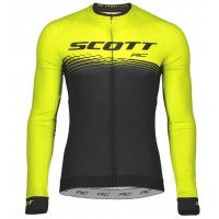 SCOTT RC PRO Fahrradbekleidung Radtrikot Langarm sulphur yellow/black GW65A