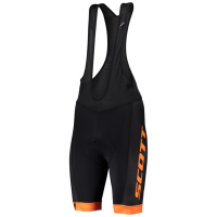 SCOTT RC TEAM Kurz Trägerhose black/exotic orange H13UP