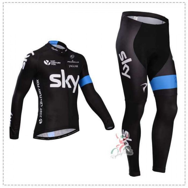 Sky 2014 Fahrradbekleidung Set Langarmtrikot+Lange Radhose DLX07 Sky 2014 Fahrradbekleidung Set Langarmtrikot+Lange Radhose DLX07