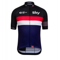 2016 SKY weiß-Rot Fahrradtrikot Radsport H5CBO