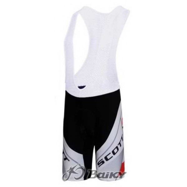 Scott Racing Teams Kurz Trägerhose weiß Rot DPDF3 Scott Racing Teams Kurz Trägerhose weiß Rot DPDF3