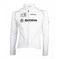 2016 SKODA Fahrradbekleidung Radtrikot Langarmen weiß 43AOQ