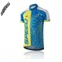 2016 Speed Fahrradtrikot Radsport blau gele C4JH0