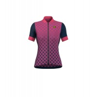 ALE EXCEL BOLAS Damen Fahrradbekleidung Radtrikot violet KFRU1